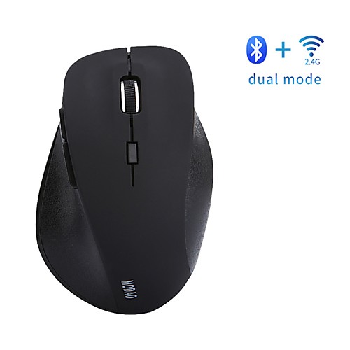LITBest E1802 Wireless Bluetooth4.0 / Wireless 2.4G Optical Ergonomic Mouse Led Light 800/1200/1600 dpi 3 Adjustable DPI Levels 6 pcs Keys
LITBest E1802 Wireless Bluetooth4.0 / Wireless 2.4G Optical Ergonomic Mouse Led Light 800/1200/1600 dpi 3 Adjustable DPI Levels 6 pcs Keys