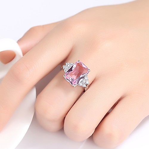 Women's Band Ring Cubic Zirconia Pink Austria Crystal Circle Vintage Elegant Wedding Engagement Jewelry
Women's Band Ring Cubic Zirconia Pink Austria Crystal Circle Vintage Elegant Wedding Engagement Jewelry