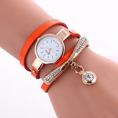 Women's Fashion Watch Diamond Watch Wrap Bracelet Watch Quartz Quilted PU Leather Black / White / Blue Casual Watch Analog Ladies Bohemian Colorful - Brown Red Green One Year Battery Life
Women's Fashion Watch Diamond Watch Wrap Bracelet Watch Quartz Quilted PU Leather Black / White / Blue Casual Watch Analog Ladies Bohemian Colorful - Brown Red Green One Year Battery Life