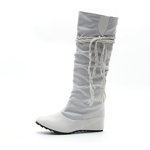 Women's Boots Knee High Boots Flat Heel Nubuck leather Knee High Boots Fashion Boots Winter Black / Dark Brown / White
Women's Boots Knee High Boots Flat Heel Nubuck leather Knee High Boots Fashion Boots Winter Black / Dark Brown / White