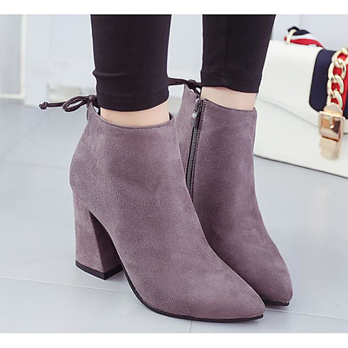 Women's Boots Chunky Heel Nubuck leather Booties / Ankle Boots Comfort / Fashion Boots Fall / Winter Black / Gray / Camel
Women's Boots Chunky Heel Nubuck leather Booties / Ankle Boots Comfort / Fashion Boots Fall / Winter Black / Gray / Camel