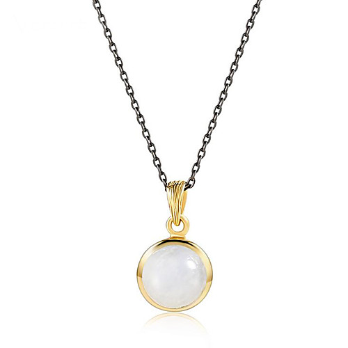 Жен. Жемчужно-голубой Длиные Ожерелья с подвесками - Позолота 18К, Стерлинговое серебро S925 Милая, Элегантный стиль Белый 45 cm Ожерелье Бижутерия Назначение Подарок, Повседневные 
Жен. Жемчужно-голубой Длиные Ожерелья с подвесками - Позолота 18К, Стерлинговое серебро S925 Милая, Элегантный стиль Белый 45 cm Ожерелье Бижутерия Назначение Подарок, Повседневные