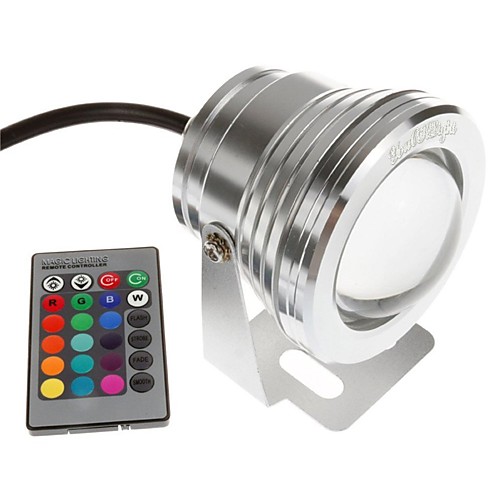 YouOKLight 1шт 10W Подводное освещение Дистанционно управляемый Декоративная RGB 12V Бассейн освещение