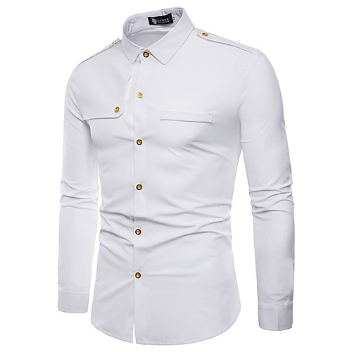 Men's Casual Leisure Sports Basic EU / US Size Cotton Shirt - Solid Colored / Color Block Lace up Black
Men's Casual Leisure Sports Basic EU / US Size Cotton Shirt - Solid Colored / Color Block Lace up Black