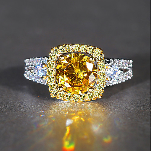 Women's Engagement Ring Cubic Zirconia 1pc Champagne Sterling Silver Titanium Circle Vintage Elegant Wedding Engagement Jewelry Solitaire Halo
Women's Engagement Ring Cubic Zirconia 1pc Champagne Sterling Silver Titanium Circle Vintage Elegant Wedding Engagement Jewelry Solitaire Halo