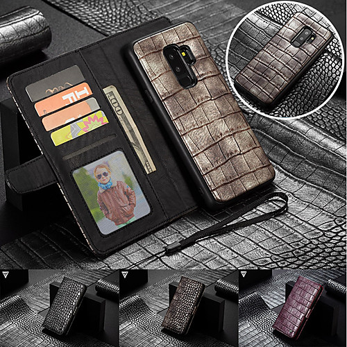 Case For Samsung Galaxy S9 Plus / S9 Wallet / Card Holder / with Stand Full Body Cases Solid Colored Hard Genuine Leather for S9 / S9 Plus
Case For Samsung Galaxy S9 Plus / S9 Wallet / Card Holder / with Stand Full Body Cases Solid Colored Hard Genuine Leather for S9 / S9 Plus