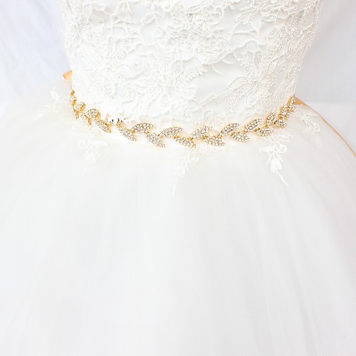 Satin / Tulle Wedding / Party / Evening Sash With Crystals / Rhinestones Women's Sashes
Satin / Tulle Wedding / Party / Evening Sash With Crystals / Rhinestones Women's Sashes