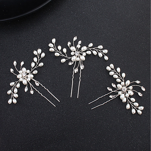 Pearl / Alloy Head Chain with Rhinestone 1 Piece Wedding / Special Occasion Headpiece
Pearl / Alloy Head Chain with Rhinestone 1 Piece Wedding / Special Occasion Headpiece