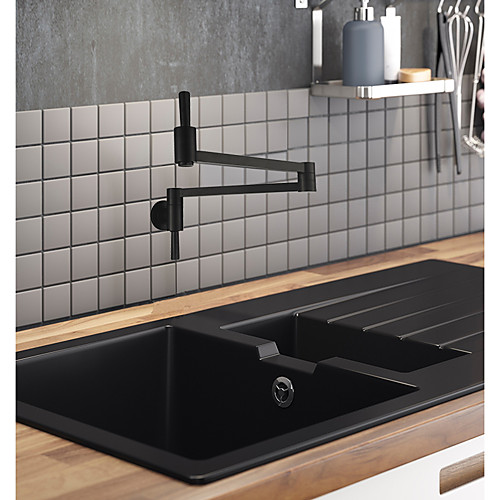 Kitchen faucet / Bathroom Sink Faucet - Two Handles One Hole Painted Finishes Pot Filler Centerset
Kitchen faucet / Bathroom Sink Faucet - Two Handles One Hole Painted Finishes Pot Filler Centerset