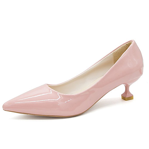 Women's Heels Kitten Heel Pointed Toe Patent Leather Basic Pump Summer Beige / Blue / Pink / Daily
Women's Heels Kitten Heel Pointed Toe Patent Leather Basic Pump Summer Beige / Blue / Pink / Daily
