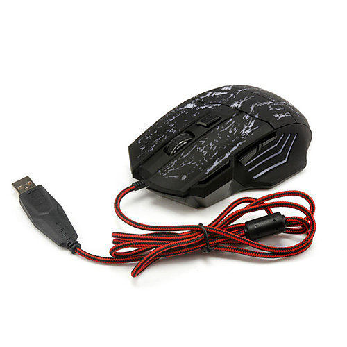 

LITBest K01 Проводной USB Gaming Mouse LED подсветка 4 Регулируемые уровни DPI Ключи 6 программируемых клавиш