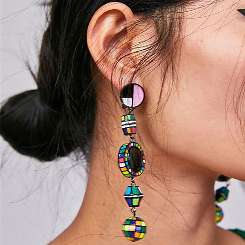 Women's Long Drop Earrings Earrings Blessed Ladies Vintage Bohemian Korean Jewelry Blue / Pink / Black / White For Party / Evening Formal 1 Pair
Women's Long Drop Earrings Earrings Blessed Ladies Vintage Bohemian Korean Jewelry Blue / Pink / Black / White For Party / Evening Formal 1 Pair