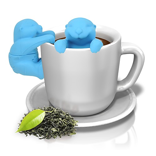 

животное выдра силиконовые заварки чай ситечко кофе травы фильтр чай инструменты