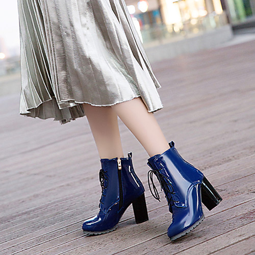 Women's Boots British Style Plaid Shoes Chunky Heel Pointed Toe PU(Polyurethane) Booties / Ankle Boots Fashion Boots / Bootie Fall & Winter Black / Red / Blue
Women's Boots British Style Plaid Shoes Chunky Heel Pointed Toe PU(Polyurethane) Booties / Ankle Boots Fashion Boots / Bootie Fall & Winter Black / Red / Blue