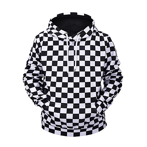 Men's Casual / Basic Hoodie - Geometric / Color Block / Check White US38 / UK38 / EU46
Men's Casual / Basic Hoodie - Geometric / Color Block / Check White US38 / UK38 / EU46
