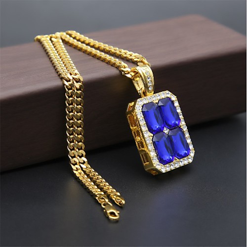 Men's Stylish Pendant Necklace Necklace Red Blue Dark Green 73.5 cm Necklace Jewelry 1pc For Street Club
Men's Stylish Pendant Necklace Necklace Red Blue Dark Green 73.5 cm Necklace Jewelry 1pc For Street Club