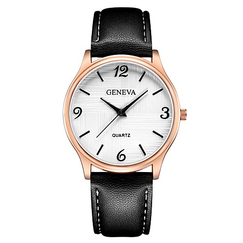 Geneva Women's Wrist Watch Quartz New Design Casual Watch Cool Leather Band Analog Casual Fashion Black / Brown / Navy - Black / White Black / Silver White / Brown One Year Battery Life
Geneva Women's Wrist Watch Quartz New Design Casual Watch Cool Leather Band Analog Casual Fashion Black / Brown / Navy - Black / White Black / Silver White / Brown One Year Battery Life
