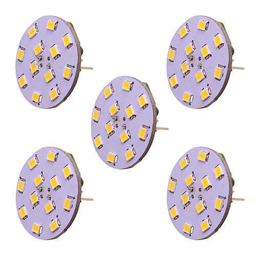 5 pcs 2W G4 LED Bulb Bi-Pin LED Disc 12 SMD 2835 DC AC 12 - 24V Warm / Cold White
5 pcs 2W G4 LED Bulb Bi-Pin LED Disc 12 SMD 2835 DC AC 12 - 24V Warm / Cold White