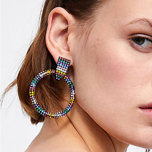 Women's Hoop Earrings Hollow Gypsophila Ladies Trendy Fashion Colorful Imitation Diamond Earrings Jewelry Red / Green / Blue For Party / Evening Street 1 Pair
Women's Hoop Earrings Hollow Gypsophila Ladies Trendy Fashion Colorful Imitation Diamond Earrings Jewelry Red / Green / Blue For Party / Evening Street 1 Pair