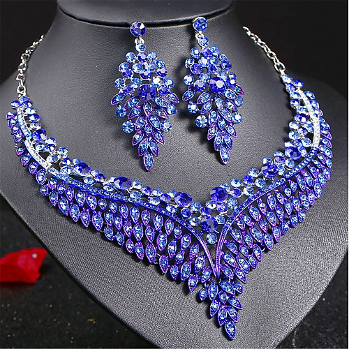 Women's Sapphire Thick Chain Hollow Jewelry Set Rhinestone, Austria Crystal Love, Blessed Ladies, Luxury, European, Elegant Include Drop Earrings Choker Necklace Statement Necklace Necklace Earrings
Women's Sapphire Thick Chain Hollow Jewelry Set Rhinestone, Austria Crystal Love, Blessed Ladies, Luxury, European, Elegant Include Drop Earrings Choker Necklace Statement Necklace Necklace Earrings