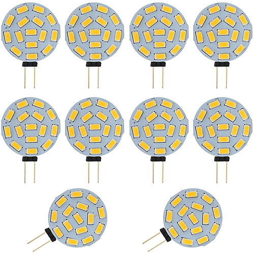 10pcs 2w g4 вело шарик с двумя выводами круглый 15 smd 5730 dc / ac 12 - 24v теплый / холодный белый
10pcs 2w g4 вело шарик с двумя выводами круглый 15 smd 5730 dc / ac 12 - 24v теплый / холодный белый