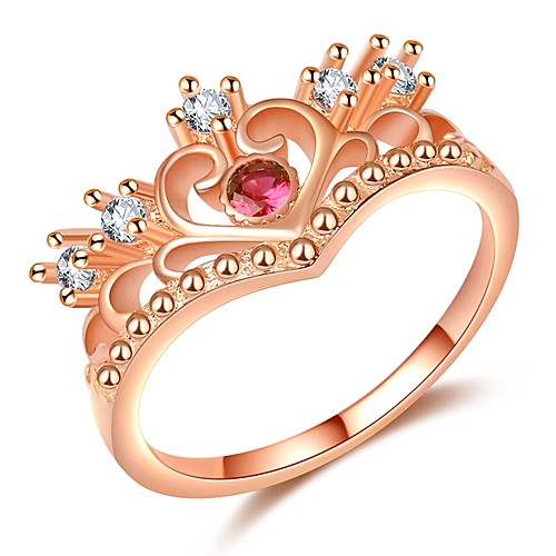 Women's Stylish Ring Rose Gold Plated Imitation Diamond Crown Ladies Trendy Fashion Elegant Ring Jewelry Rose Gold For Date Birthday 5 / 6 / 7 / 8 / 9
Women's Stylish Ring Rose Gold Plated Imitation Diamond Crown Ladies Trendy Fashion Elegant Ring Jewelry Rose Gold For Date Birthday 5 / 6 / 7 / 8 / 9