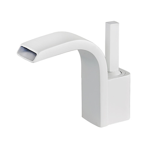 Bathroom Sink Faucet - Waterfall / Rain Shower / Widespread Painted Finishes Deck Mounted Single Handle One HoleBath Taps
Bathroom Sink Faucet - Waterfall / Rain Shower / Widespread Painted Finishes Deck Mounted Single Handle One HoleBath Taps