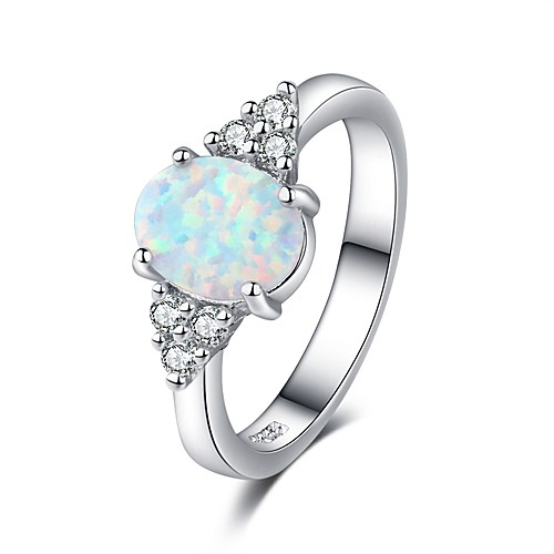 Women's Ring Opal 1pc Silver Resin Copper Platinum Plated Ladies Romantic Fashion Date Valentine Jewelry Stylish Love Fireworks Lovely / Imitation Diamond
Women's Ring Opal 1pc Silver Resin Copper Platinum Plated Ladies Romantic Fashion Date Valentine Jewelry Stylish Love Fireworks Lovely / Imitation Diamond