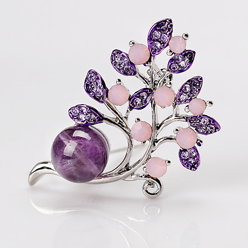 Women's Amethyst Brooches Stylish Creative Flower European Fashion Brooch Jewelry Purple Green For Gift Daily
Women's Amethyst Brooches Stylish Creative Flower European Fashion Brooch Jewelry Purple Green For Gift Daily