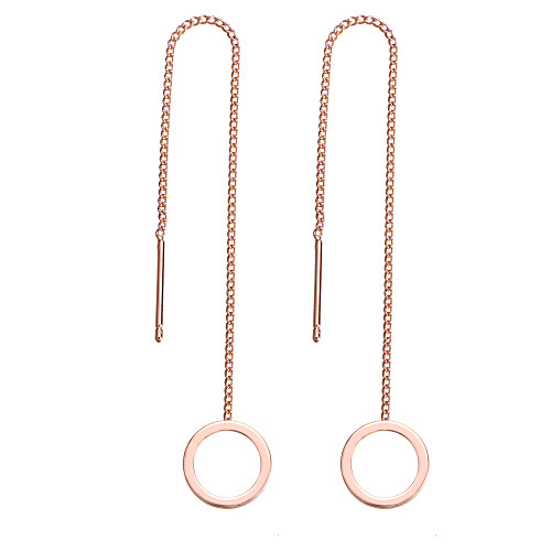 Women's Cubic Zirconia Stylish Hollow Out Long Drop Earrings Earrings Circle Ladies Basic Fashion Jewelry Gold / Silver For Daily Ceremony 1 Pair
Women's Cubic Zirconia Stylish Hollow Out Long Drop Earrings Earrings Circle Ladies Basic Fashion Jewelry Gold / Silver For Daily Ceremony 1 Pair