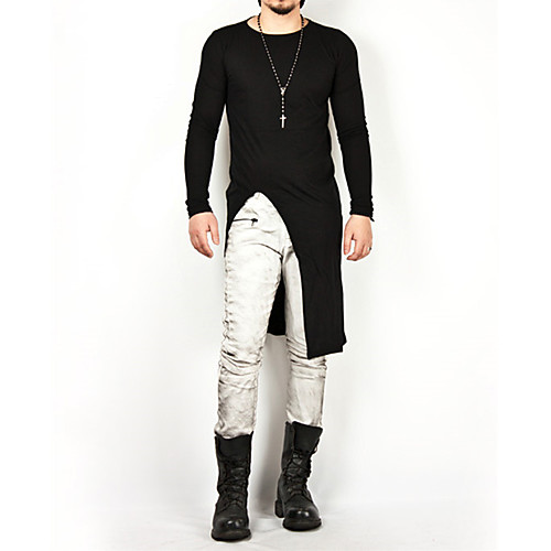 Men's Solid Colored T-shirt - Cotton Basic Daily Round Neck White / Black / Long Sleeve / Long
Men's Solid Colored T-shirt - Cotton Basic Daily Round Neck White / Black / Long Sleeve / Long