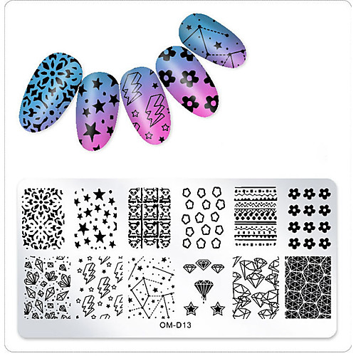 1 pcs шаблон Классика / Креатив маникюр Маникюр педикюр Узор / На каждый день На каждый день
1 pcs шаблон Классика / Креатив маникюр Маникюр педикюр Узор / На каждый день На каждый день