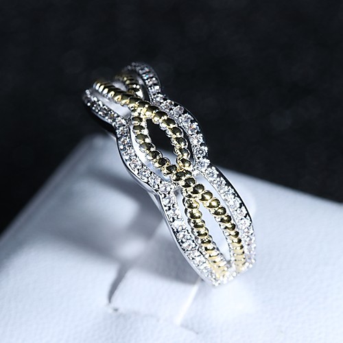Women's Ring 1pc Rainbow Copper Platinum Plated Imitation Diamond Ladies Romantic Fashion Wedding Gift Jewelry Stylish Plaited Wrap Infinity Cute
Women's Ring 1pc Rainbow Copper Platinum Plated Imitation Diamond Ladies Romantic Fashion Wedding Gift Jewelry Stylish Plaited Wrap Infinity Cute