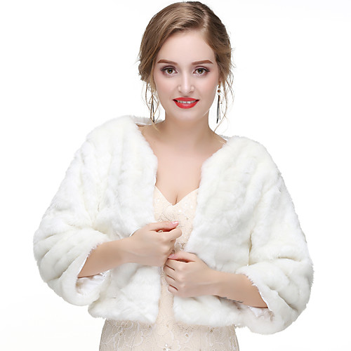 Long Sleeve Faux Fur Wedding / Party / Evening Women's Wrap With Solid Shrugs
Long Sleeve Faux Fur Wedding / Party / Evening Women's Wrap With Solid Shrugs