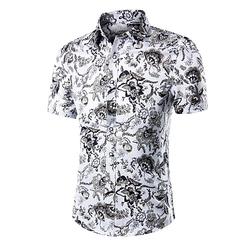 Men's Daily Going out Active / Street chic Plus Size Slim Shirt - Geometric Print White XXXL / Short Sleeve
Men's Daily Going out Active / Street chic Plus Size Slim Shirt - Geometric Print White XXXL / Short Sleeve