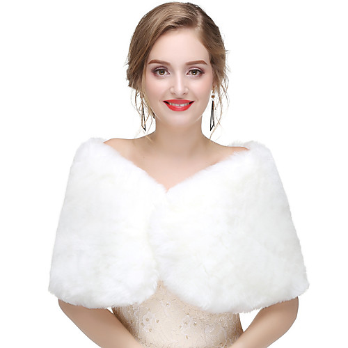 Sleeveless Faux Fur Wedding / Party / Evening Women's Wrap With Solid Capelets
Sleeveless Faux Fur Wedding / Party / Evening Women's Wrap With Solid Capelets
