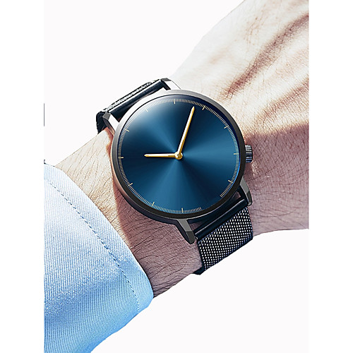 Men's Women's Dress Watch Wrist Watch Quartz Black / Silver Chronograph Creative New Design Analog Classic Elegant Minimalist - Black Gold / Black Silver / Blue One Year Battery Life / SSUO 377
Men's Women's Dress Watch Wrist Watch Quartz Black / Silver Chronograph Creative New Design Analog Classic Elegant Minimalist - Black Gold / Black Silver / Blue One Year Battery Life / SSUO 377