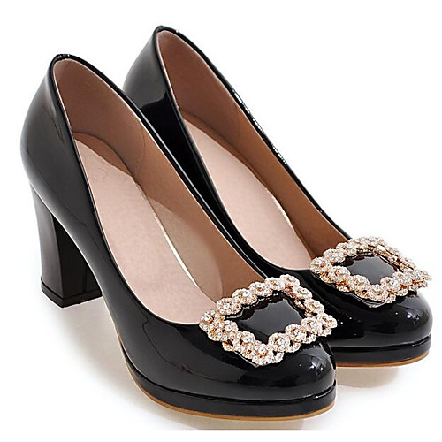 Women's Heels Pumps Chunky Heel Patent Leather Spring Black / Beige / Pink / Daily
Women's Heels Pumps Chunky Heel Patent Leather Spring Black / Beige / Pink / Daily