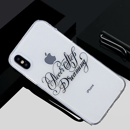 Кейс для Назначение Apple iPhone X / iPhone 8 Прозрачный / Полупрозрачный / С узором Кейс на заднюю панель Слова / выражения Мягкий ТПУ для iPhone X / iPhone 8 Pluss / iPhone 8
Кейс для Назначение Apple iPhone X / iPhone 8 Прозрачный / Полупрозрачный / С узором Кейс на заднюю панель Слова / выражения Мягкий ТПУ для iPhone X / iPhone 8 Pluss / iPhone 8