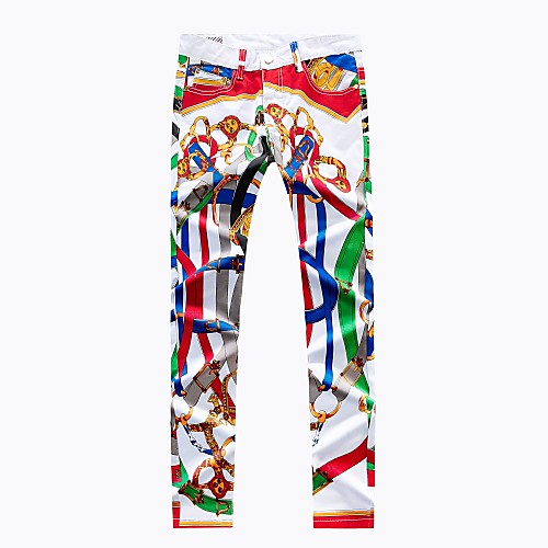 Men's Active / Street chic Going out Slim Chinos Pants - Rainbow Pineapple, Print Spring Fall Rainbow 34 36 38
Men's Active / Street chic Going out Slim Chinos Pants - Rainbow Pineapple, Print Spring Fall Rainbow 34 36 38