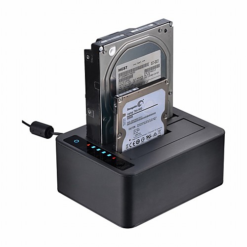 Unestech USB 3.0 to SATA 3.0 SATA 2.0 External Hard Drive Docking Station Data Hold / Plug and play / Cases with LED Light / Multi Function 12000 GB UT5520B
Unestech USB 3.0 to SATA 3.0 SATA 2.0 External Hard Drive Docking Station Data Hold / Plug and play / Cases with LED Light / Multi Function 12000 GB UT5520B