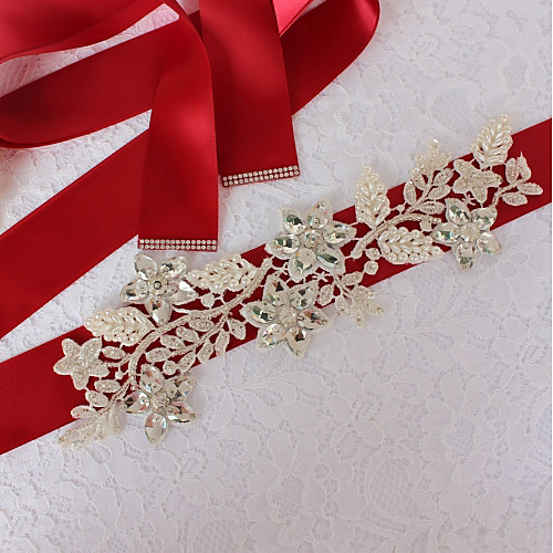 Satin / Tulle Wedding / Special Occasion Sash With Imitation Pearl / Appliques / Paillette Women's Sashes
Satin / Tulle Wedding / Special Occasion Sash With Imitation Pearl / Appliques / Paillette Women's Sashes