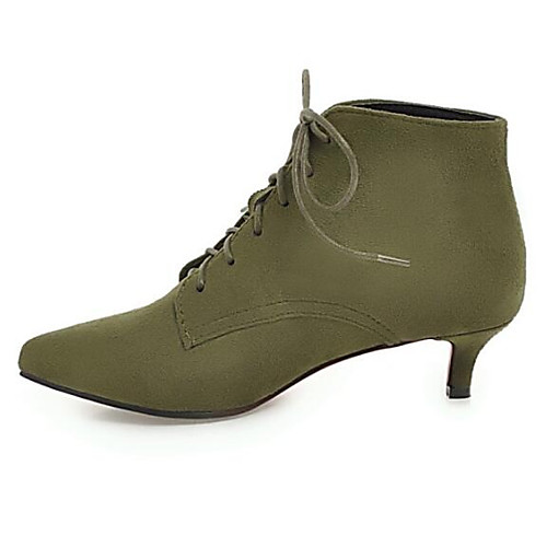 Women's Boots Low Heel Pointed Toe Suede / Microfiber Booties / Ankle Boots Winter Black / Green / Red
Women's Boots Low Heel Pointed Toe Suede / Microfiber Booties / Ankle Boots Winter Black / Green / Red
