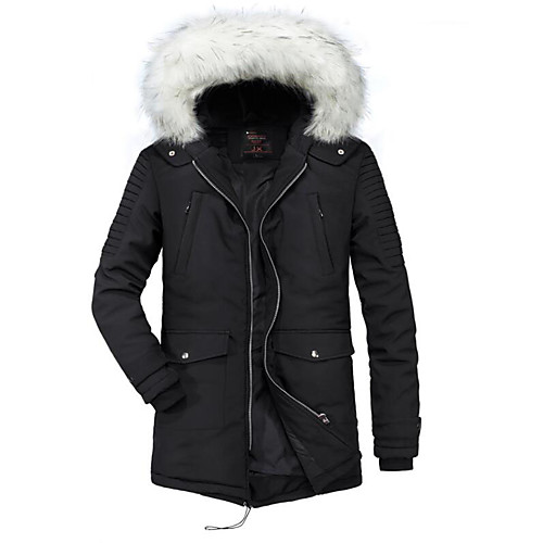 Men's Going out Color Block Regular Parka, Polyester Long Sleeve Winter Hooded Brown / Black L / XL / XXL
Men's Going out Color Block Regular Parka, Polyester Long Sleeve Winter Hooded Brown / Black L / XL / XXL