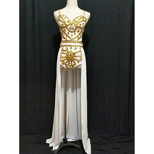 Exotic Dancewear Rhinestone Bodysuit / Club Costume Women's Performance Spandex Crystals / Rhinestones Sleeveless Dropped Skirts / Vest / Shorts
Exotic Dancewear Rhinestone Bodysuit / Club Costume Women's Performance Spandex Crystals / Rhinestones Sleeveless Dropped Skirts / Vest / Shorts