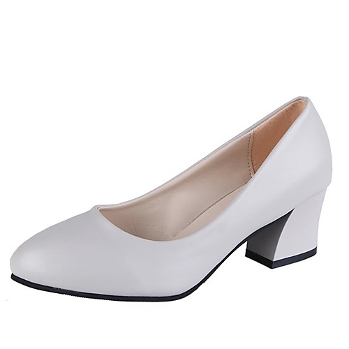 Women's Heels Pumps Block Heel Round Toe PU(Polyurethane) Fall Black / Beige / Daily
Women's Heels Pumps Block Heel Round Toe PU(Polyurethane) Fall Black / Beige / Daily
