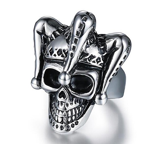 Men's Vintage Style 3D Engraved Band Ring Statement Ring Titanium Steel Skull Vintage Punk Ring Jewelry Black For Halloween Daily Street 9 / 10
Men's Vintage Style 3D Engraved Band Ring Statement Ring Titanium Steel Skull Vintage Punk Ring Jewelry Black For Halloween Daily Street 9 / 10