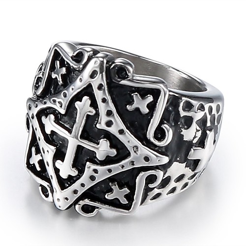 Men's Ring 1pc Silver Titanium Steel Steel Stainless Round Stylish Vintage European Street Club Jewelry Vintage Style Sculpture Engraved Cross Cool
Men's Ring 1pc Silver Titanium Steel Steel Stainless Round Stylish Vintage European Street Club Jewelry Vintage Style Sculpture Engraved Cross Cool