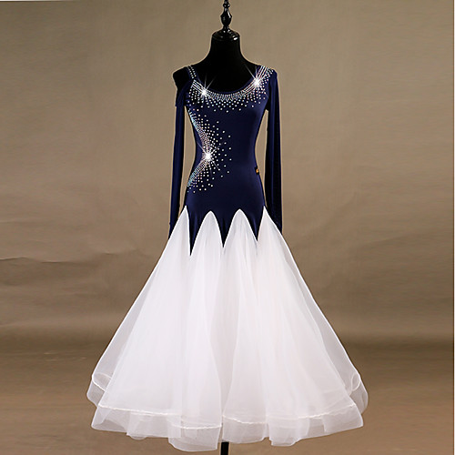 Ballroom Dance Dresses Women's Performance Spandex / Organza Crystals / Rhinestones Long Sleeve Natural Dress
Ballroom Dance Dresses Women's Performance Spandex / Organza Crystals / Rhinestones Long Sleeve Natural Dress
