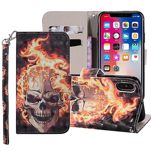 Case For Apple iPhone XS / iPhone XR / iPhone XS Max Wallet / Card Holder / with Stand Full Body Cases Skull Hard PU Leather
Case For Apple iPhone XS / iPhone XR / iPhone XS Max Wallet / Card Holder / with Stand Full Body Cases Skull Hard PU Leather